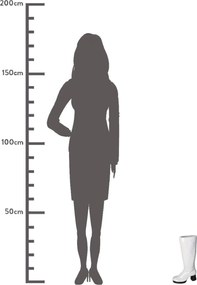 Βάζο ArteLibre Μπότα Λευκό Κεραμικό 18.7x8.3x34.5cm