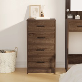 vidaXL Μπουφές  Καφέ δρυός 40x41x75 εκ. Επεξεργασμένο ξύλο