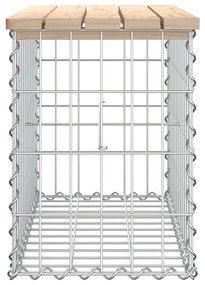 vidaXL Παγκάκι Κήπου Συρματοκιβώτιο 63x31,5x42 εκ. Μασίφ Ξύλο Πεύκου