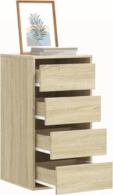 vidaXL Συρταριέρα Sonoma Δρυς 40x41x76 εκ. από Επεξεργ. Ξύλο
