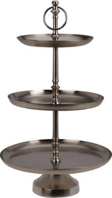 ΕΤΑΖΈΡΕΣ &amp; ΟΡΝΤΕΒΙΈΡΕΣ ETAGERE 3 LAYER 30X50CM SILVER A67101540