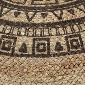 vidaXL Πουφ Χειροποίητο Καφέ 45 x 30 εκ. από Γιούτα