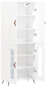 vidaXL Ντουλάπι Λευκό 69,5x34x180 εκ. από Επεξεργασμένο Ξύλο
