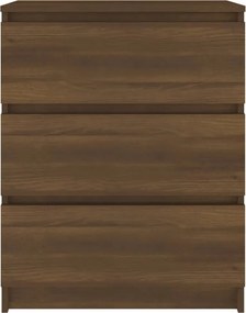 vidaXL Συρταριέρα Καφέ Δρυς 60 x 35 x 76 εκ. Επεξεργασμένο Ξύλο