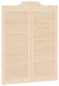 vidaXL Swing Doors Louvred Design 1-Pair 100x80 cm μασίφ ξύλο πεύκο