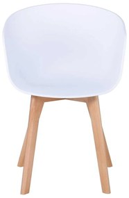 Πολυθρόνα Optim PP Λευκό 54x51x79cm (Σετ 4 ΤΕΜ)