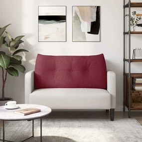 vidaXL Μαξιλάρι Πλάτης Κόκκινο 100 x 24 x 50 εκ ύφασμα