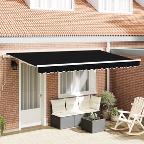 vidaXL Σκηνίτσα Αναδιπλούμενη Μαύρο 400 x 200 cm