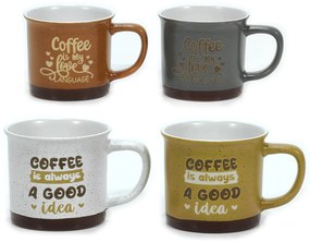 Κούπα -Coffee- 36.5cl Κεραμικό Σε 4 Σχέδια