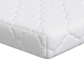 vidaXL Στρώμα Λευκό 70 x 140 cm Ζακάρ ύφασμα