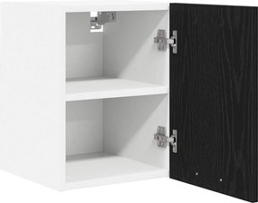vidaXL Κρεμαστό ντουλάπι 2 pcs Μαύρος Δρυς και Λευκό 30 x 31 x 40 εκ.
