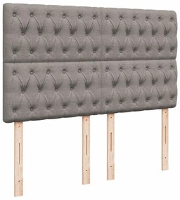 ΚΡΕΒΑΤΙ BOXSPRING ΜΕ ΣΤΡΩΜΑ TAUPE 140X200 ΕΚ. ΥΦΑΣΜΑΤΙΝΟ 3291314