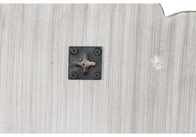 Τοίχο καθρέφτη DKD Home Decor Λευκό Φυσικό Ινδός Μαρινάτος 90 x 1,5 x 90 cm (90 Τεμάχια)
