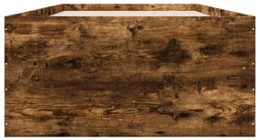 vidaXL Πλαίσιο Κρεβατιού Καπνιστή Δρυς 100x200 εκ. Επεξεργασμένο Ξύλο