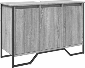 vidaXL Ντουλάπι Νιπτήρα Μπάνιου Γκρι Sonoma 91x35x60 εκ. Επεξ. Ξύλο
