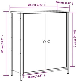 ΝΤΟΥΛΑΠΙ SONOMA ΔΡΥΣ 70X30X80 ΕΚ. ΕΠΕΞΕΡΓΑΣΜΕΝΟ ΞΥΛΟ 835535