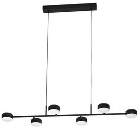 Φωτιστικό Οροφής-Ράγα Clavellina 900352 120x40x110cm 6xLed 7W Black Eglo