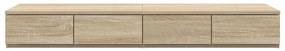 vidaXL Συρτάρια κρεβατιού με συρτάρι Sonoma Δρυς 120 x 36.5 x 16.5 εκ
