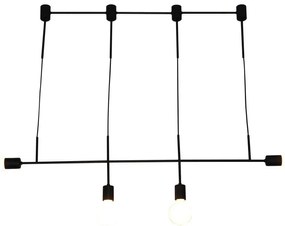 Κρεμαστό Φωτιστικό Οροφής 4xE27 G95 LED Megan Homelighting-77-3820-Λευκό 77-3820