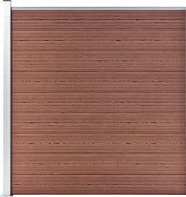 vidaXL Πάνελ Περίφραξης Καφέ 1737 x 186 εκ. από WPC