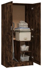 vidaXL Ντουλάπα Καπνιστή Δρυς 82,5x51,5x180 εκ. από Επεξεργασμένο Ξύλο