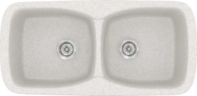 Sanitec Classic 319 (93×51) - Γρανιτένιος νεροχύτης - Metallic ICE