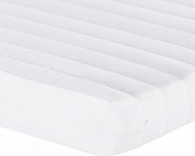 vidaXL Στρώμα Αφρού 7 Ζωνών Σκληρότητα 20 ILD Λευκό 140x220 εκ.