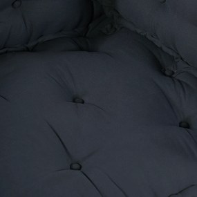 vidaXL Μαξιλάρι καναπέ παλέτας με υποστήριξη για χέρι και πλάτη σε ύφασμα ανθρακί