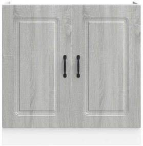 vidaXL Ντουλάπι βάσης νεροχύτη "Kalmar" Γκρι Sonoma 80x46x81,5 cm