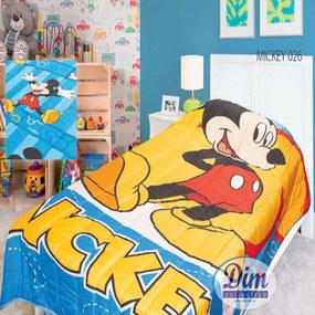Κουβερλί Παιδικό Micro Disney Mickey 26 Digital Print DimCol Single 160x250cm 100% Cotton