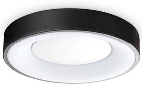 Φωτιστικό Οροφής - Πλαφονιέρα Planet 328140 Φ30x5cm Led 1550lm 17W 3000K Black Ideal Lux