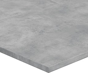 vidaXL Ράφια Βιβλιοθήκης 4 τεμ Γκρι Σκυροδ. 100x50x1,5 εκ. Επεξ. Ξύλο