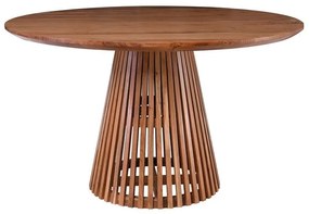 WOODWELL ΕΑ727RIM Τραπέζι Ροτόντα Τραπεζαρίας,Ξύλο Ακακία Φυσικό Φ130cm H.76cm ΕΑ727