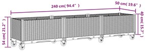 ΖΑΡΝΤΙΝΙΕΡΑ ΚΗΠΟΥ ΜΕ ΡΟΔΑΚΙΑ ΛΕΥΚΟ 240X50X54 ΕΚ. ΠΟΛΥΠΡΟΠΥΛΕΝΙΟ 367995