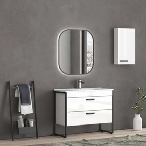 Karag Ikaros 100  MDF - Σετ Επίπλου Μπάνιου - Βάση &amp; Ερμάριο