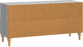 vidaXL Ντουλάπι TV 102 x 34,5 x 50 εκ. Γκρι Σονομά