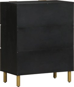 vidaXL Ντουλάπι 2 τεμ. Μαύρο 60x33x75 εκ. από Επεξεργασμένο Ξύλο
