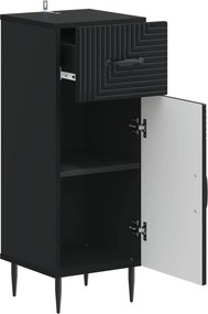 vidaXL Ντουλάπι Αποθήκευσης Μπάνιου HAARLEM Μαύρο 30 x 31 x 80 εκ.