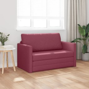 vidaXL Καναπές κρεβάτι 2 σε 1 Μπορντό 124x71x78 εκ Υφασμα