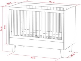 Βρεφικό κρεβάτι Concept - 65.00Χ124.50Χ97.00cm