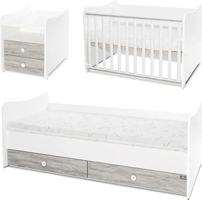 BED COMBO 172/72 WHITE/ARTWOOD