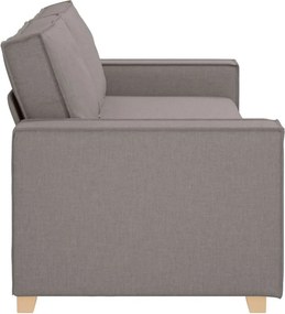 vidaXL 3-Θέσιος καναπές Taupe 220 cm ύφασμα