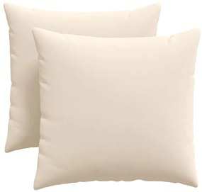 vidaXL Μαξιλάρι Καναπέ 2 pcs Μπεζ 45 x 45 cm ύφασμα