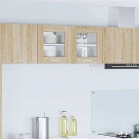 vidaXL Κρεμαστό ντουλάπι με πόρτα 2 pcs Δρύς Sonoma 40 x 31 x 40 εκ.