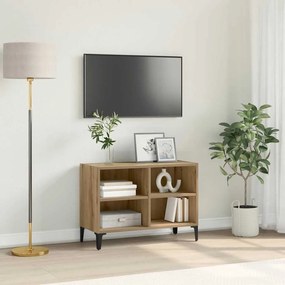 vidaXL Ντουλάπι TV Καφέ 69.5 x 30 x 50 εκ. Επεξεργασμένο ξύλο
