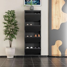 Shoe Cabinet 4 Piece Metal - Anthracite Anthracite