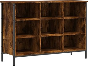 vidaXL Παπουτσοθήκη Καπνιστή Δρυς 100 x 35 x 70 εκ. από Επεξεργ. Ξύλο