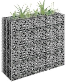 vidaXL Συρματοκιβώτιο-Γλάστρα Υπερυψωμένη 90x30x90 εκ. Γαλβ. Χάλυβας