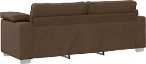 vidaXL 3-Θέσιος καναπές Καφέ 220 cm ύφασμα