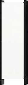 vidaXL Διαχωριστικό Δωματίου με 5 Πάνελ Λευκό 250 x 180 εκ.